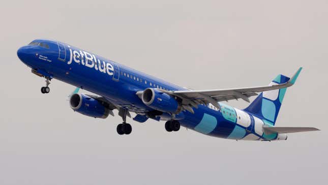 A JetBlue Airways plane