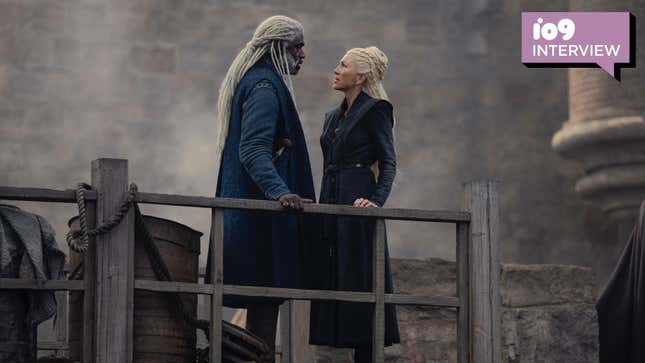 Corlys (Steve Toussaint) and Rhaenys (Eve Best) on House of the Dragon