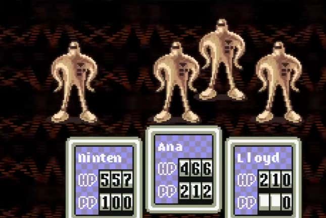 Starmen appear in battle.