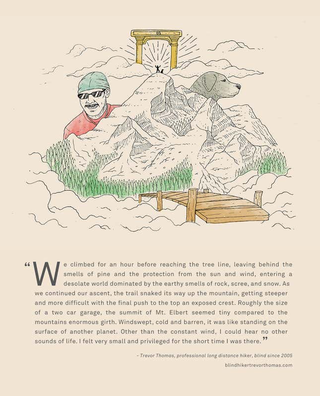 Image for article titled In intricate drawings, an illustrator recreates the “sensory enchantment” experienced by blind travelers