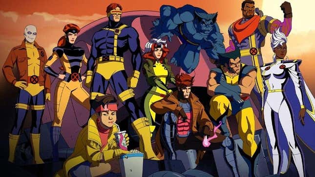 The x-men pose in a group shot