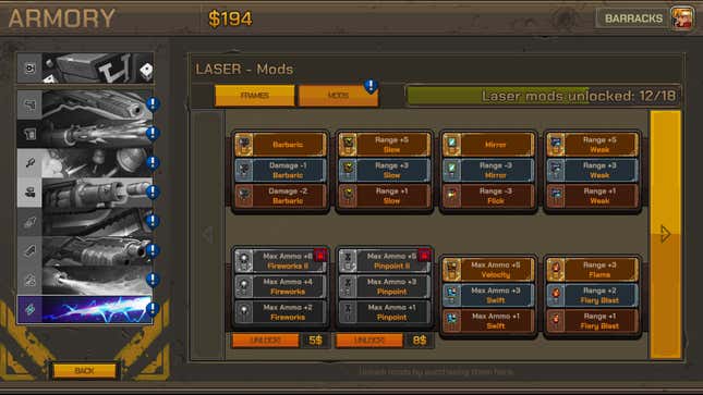 A screenshot shows a mod selection screen.