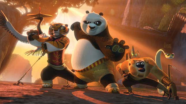 The Furious Five in Dreamworks' Kung Fu Panda 2. 