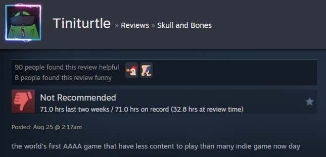 Image for article titled Skull And Bones, As Told By Steam Reviews