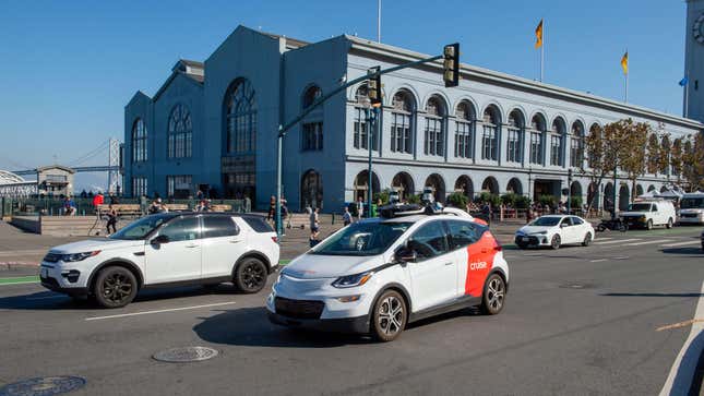 Image for article titled Cruise Self-Driving Taxis Start Daytime Rides in San Francisco