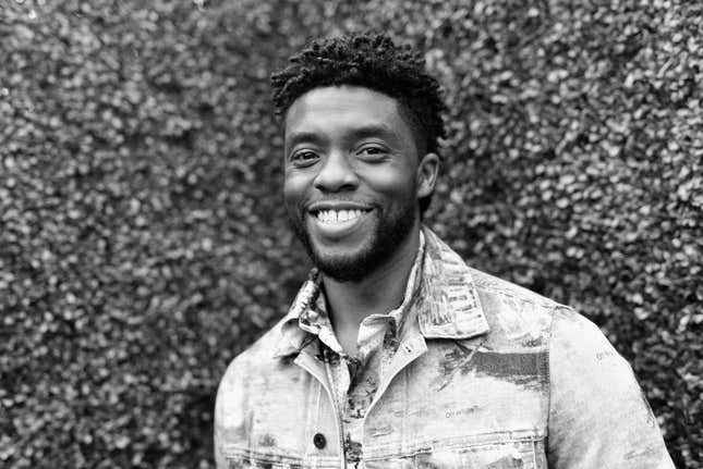 Chadwick Boseman attends the 2018 MTV Movie And TV Awards at Barker Hangar on June 16, 2018 in Santa Monica, California.