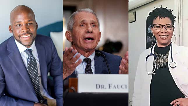 Image for article titled Fact-Checking Fauci: Black Doctors on Vaccine Hesitancy, Misinformation and America&#39;s Most Famous Physician