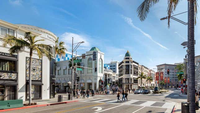 Rodeo Drive in Beverly Hills, California