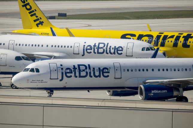 JetBlue Airways pariait sur une fusion de 3,8 milliards de $avec Spirit Airlines pour développer son activité. 