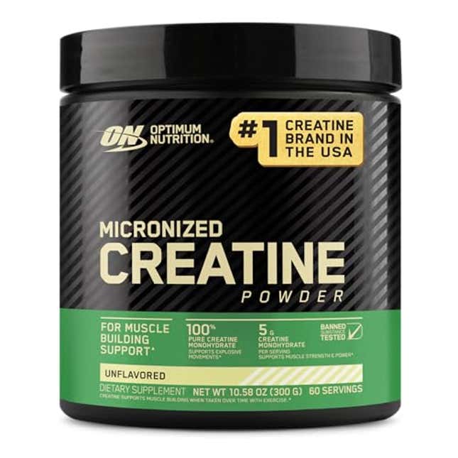 Image for article titled Optimum Nutrition Micronized Creatine Monohydrate Powder, Now 15% Off