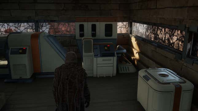 A Blood Purifier machine in a base in Dune: Awakening.
