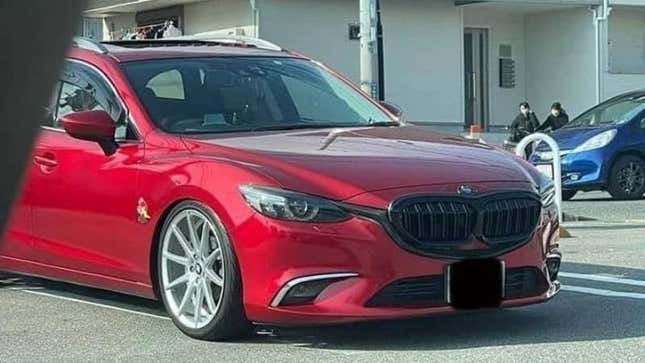 A Mazda 6 with a BMW grille