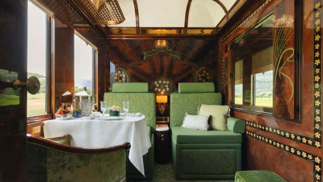 Image for article titled Sommeliers, a personal concierge, and Michelin Star meals: Luxury train travel is the new business class