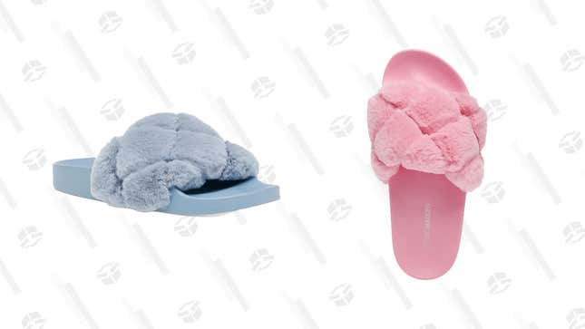 Steve Madden Women’s Snooze-Q Pool Slippers | $10 | Macy’s