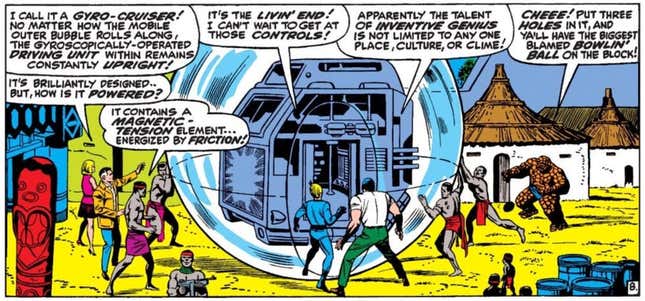 The Fantastic Four were amazed by the scientific ingenuity of Wakanda in ‘Whosoever Finds The Evil Eye.’Fantastic Four #54 (September 1966).