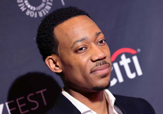 Tyler James Williams attends PaleyFest LA 2023 - “Abbott Elementary” on April 01, 2023 in Hollywood, California.