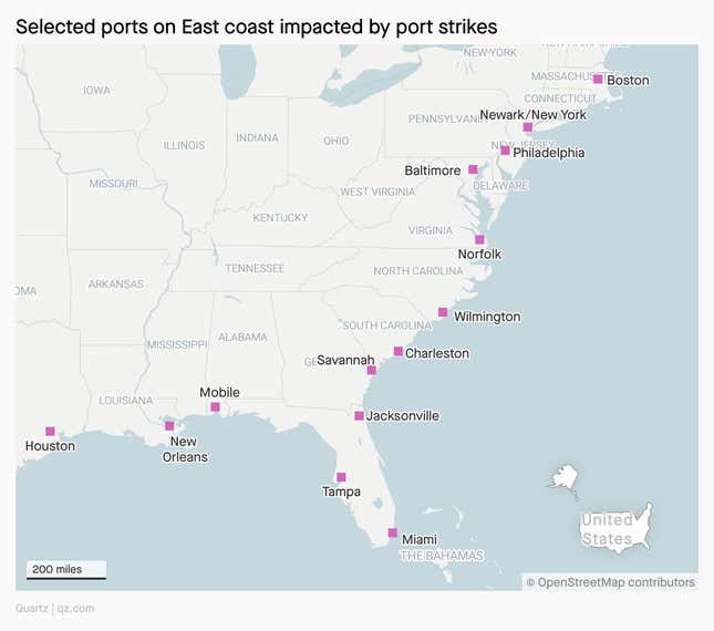 Image for article titled The U.S. port strike: Rock the boat baby