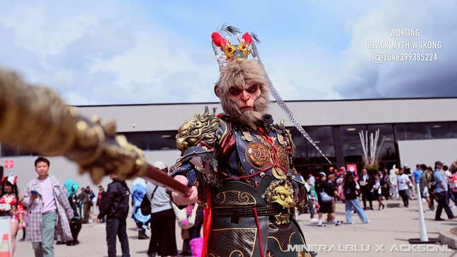 A cosplayer at Anime North 2025.