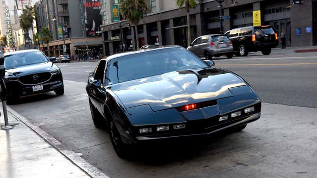 Una foto de KITT de Knight Rider. 