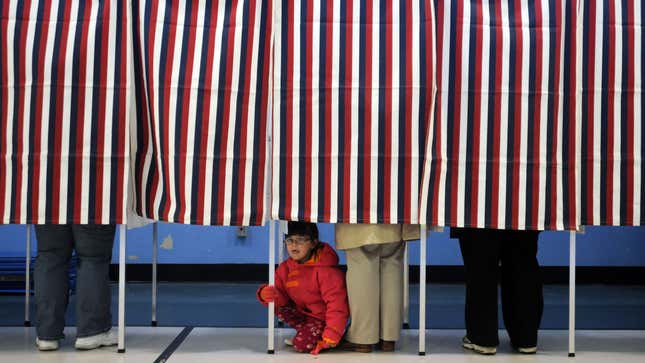 Little Girl Voting