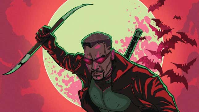 Blade the Vampire Hunter in a variant cover for Avengers #42. 