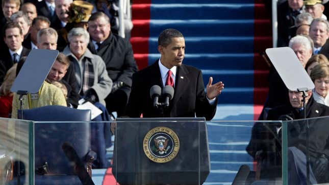 Image for article titled The Most Memorable Moments From Barack Obama&#39;s 2009 Historic Inauguration