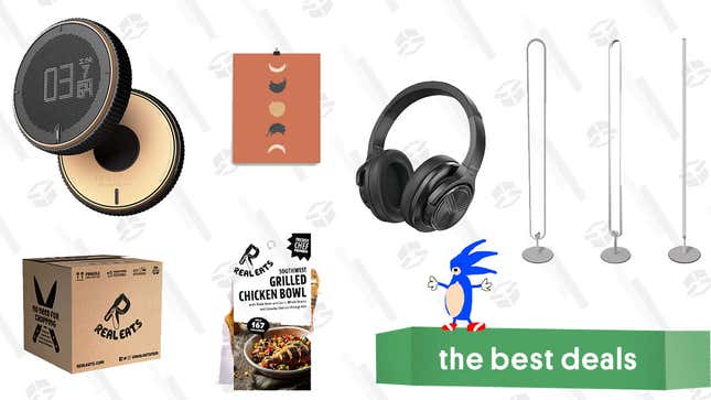 Image for article titled Labor Day&#39;s Best Deals: Real Eats Sitewide Sale, Society6 Art, Treblab Z2 Wireless Headphones, Annular Color Floor Lamp, Rollova 2.0 Digital Ruler, and More