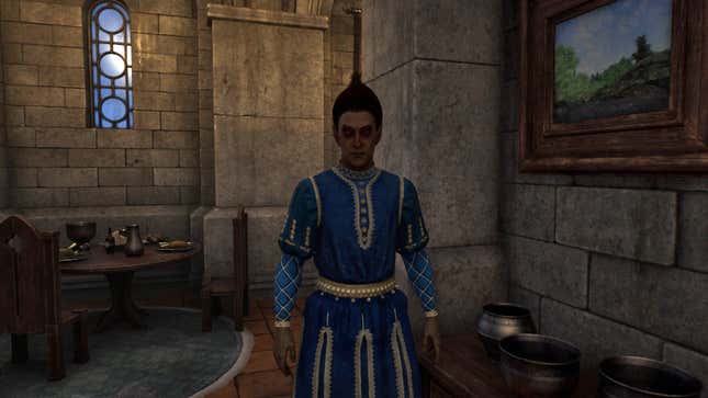 A vampire in Oblivion Remastered.