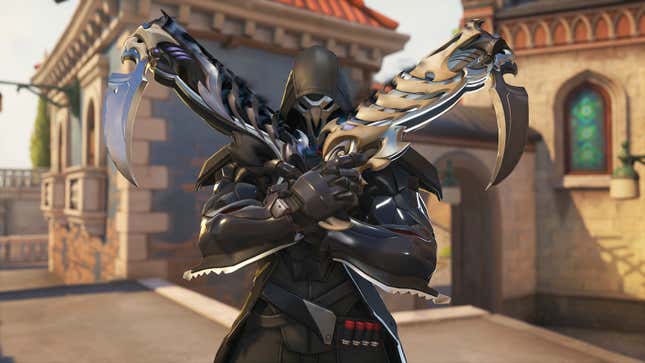 Reaper holding his mythic weapon.