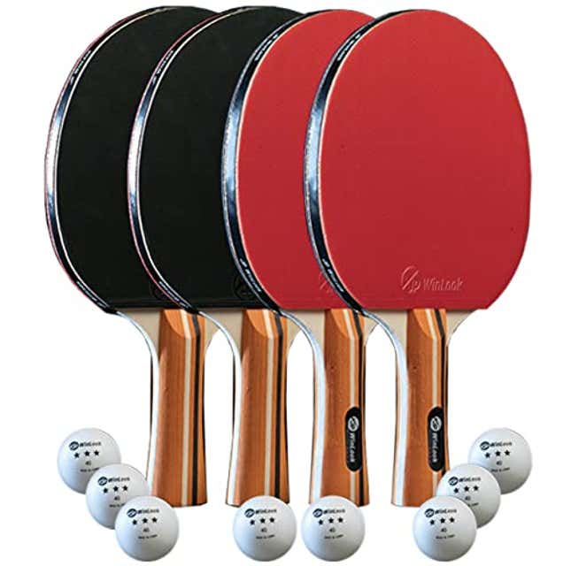 Image for article titled JP WinLook Ping Pong Paddles Sets of 4, Now 42% Off