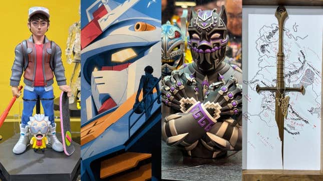 back to the future, gundam, black panther, lord of rings