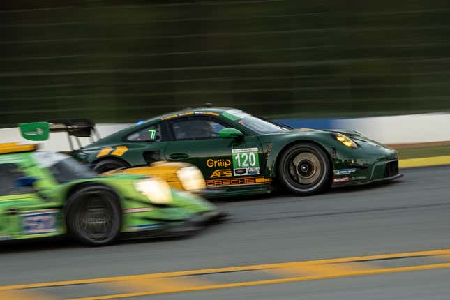 Image for article titled A Pink Cadillac Won Petit-LeMans In The Dark With No Headlights And That Wasn&#39;t Even The Best Thing About It