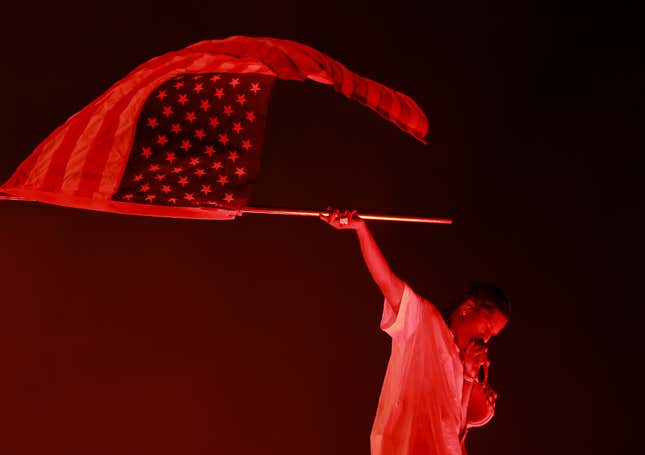 A$AP Rocky performs on stage during 2022 Rolling Loud New York at Citi Field on September 24, 2022 in New York City.