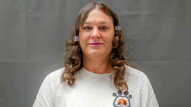 FILE - This photo provided by the Federal Public Defender Office shows death row inmate Amber McLaughlin. Unless Missouri Gov. Mike Parson grants clemency, McLaughlin will become the first transgender woman executed in the U.S. She is scheduled to die by injection Tuesday, Jan 3, 2022, for stabbing to death a former girlfriend, Beverly Guenther, in 2003. (Jeremy S. Weis/Federal Public Defender Office via AP, File)