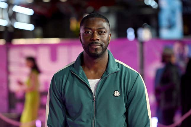 David Ajala attends the “Sumotherhood”World Premiere at Cineworld Leicester Square on October 10, 2023 in London, England.