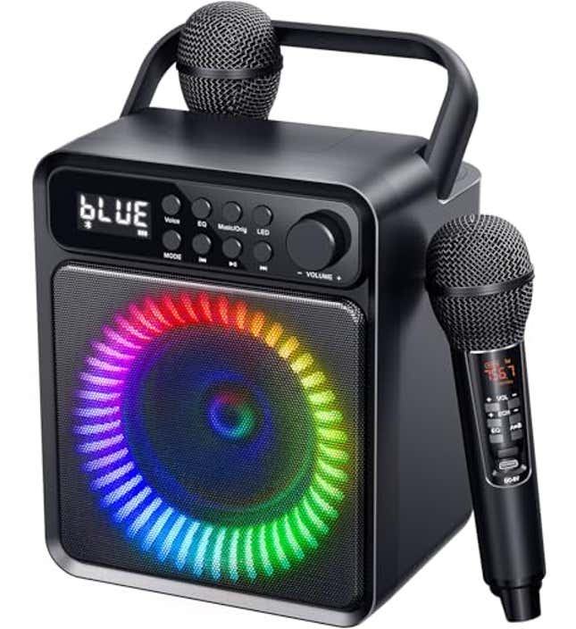 Image for article titled Bluetooth Karaoke Machine with Wireless Microphone, Now 24% Off