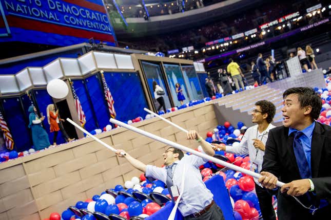 The afterparty. (AP/Andrew Harnik)