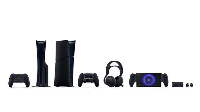 An image shows the full lineup of Midnight Black accessories. 