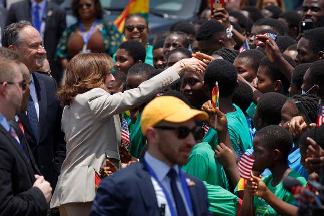 Image for article titled Here Are More Best Moments From VP Kamala Harris&#39; Africa Tour