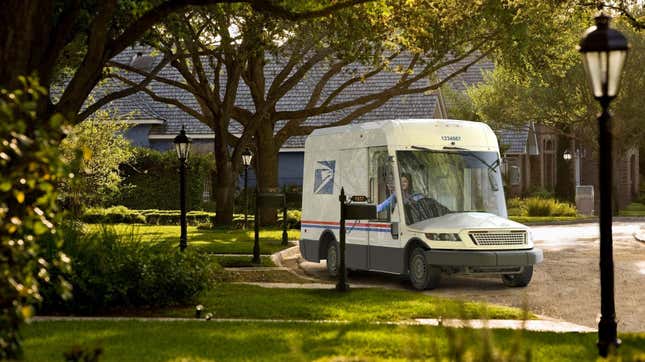 A render of the USPS New Generation Delivery Vehicle