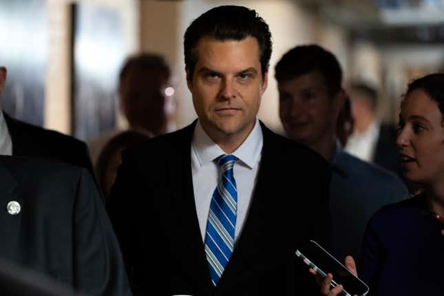 Former Florida Republican Rep. Matt Gaetz 