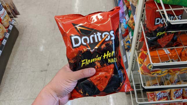 What It's Like to Eat a Whole Bag of Flamin' Hot Nacho Doritos