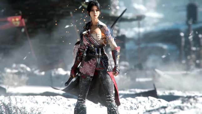 The protagonist for Wuchang stands at the ready.