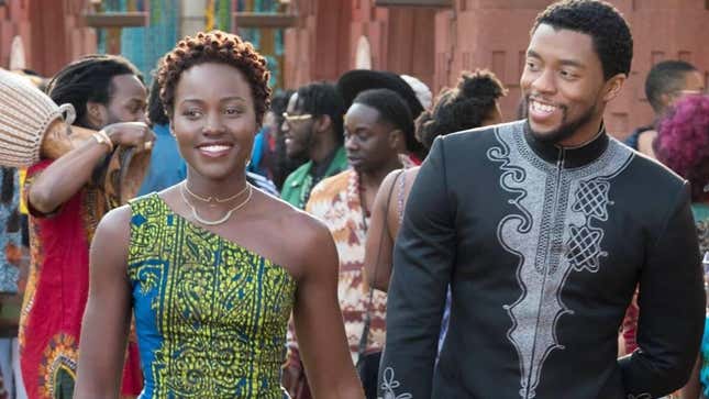 Lupita Nyong’o and Chadwick Boseman in Black Panther