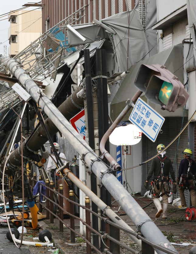 Typhoon Jebi: Photos Of Japan's Most Powerful Storm In 25 Years