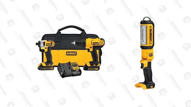 Image for article titled Get a Dewalt Drill Set and Area Light on Prime Day for $149