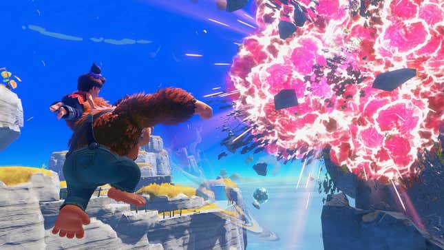 A screenshot of Donkey Kong Banaza shows off the game. 