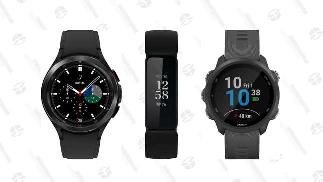 Garmin Forerunner 245 GPS Smartwatch | $225 | Best Buy
Fitbit Inspire 2 Fitness Tracker | $80 | Best Buy
Samsung Galaxy Watch 4 Classic Stainless Steel Smartwatch | $380 | Best Buy