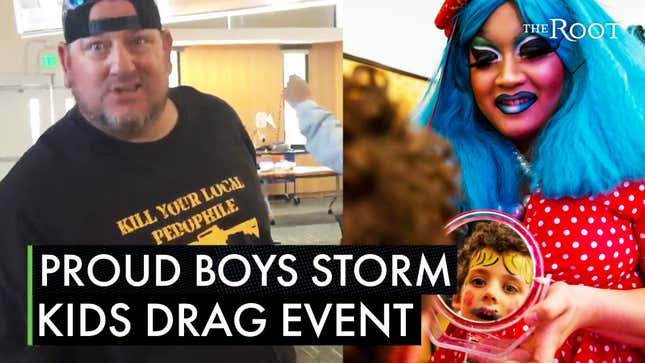 The Proud Boys Storm Drag Queen Story Hour