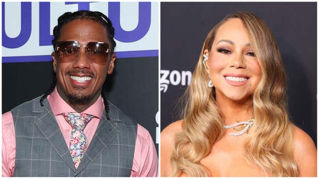 Nick Cannon, links; Mariah Carey.